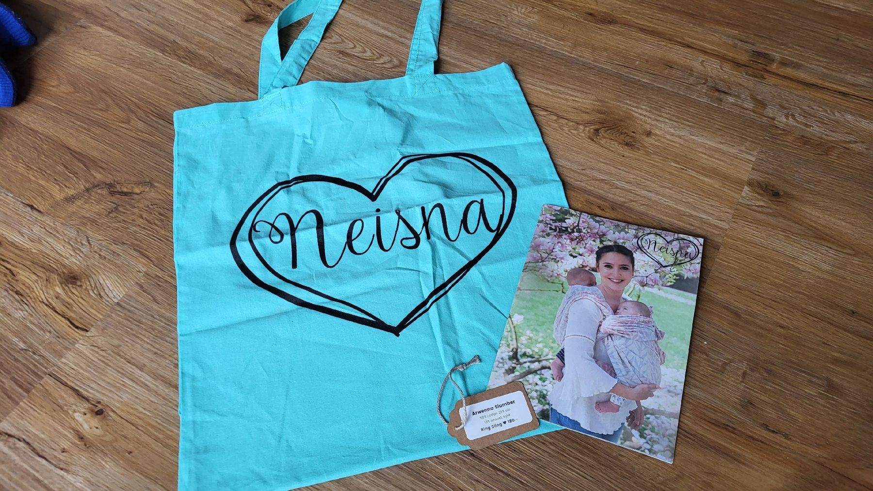 Neisna Bauch- & Rückentragen: Wunderschöner Neisna Ringsling "Arwenna" – Neu (gemäss Beschreibung) aus Baar von nic-schwalbe 5