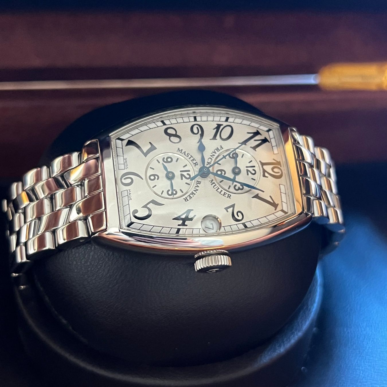 Franck Muller Orologi: FLASH SALE Franck Muller Master Banker Full Set 5850MB – Usato da Carouge GE venduto da Watchaser 6