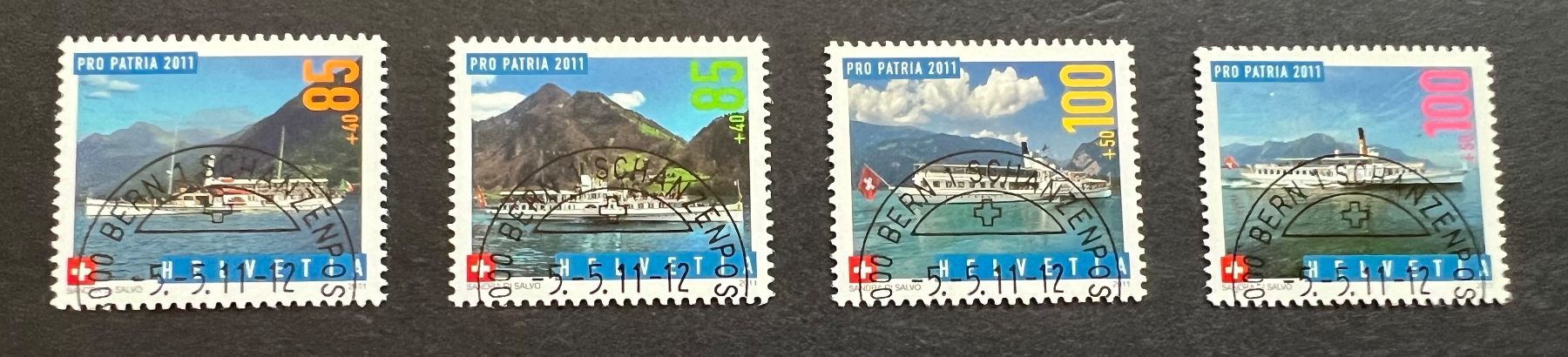 Tutti i francobolli: Pro Patria 2011 Halbmond gestempelt – Nuovo (secondo la descrizione) da Hünenberg See venduto da wer_5286