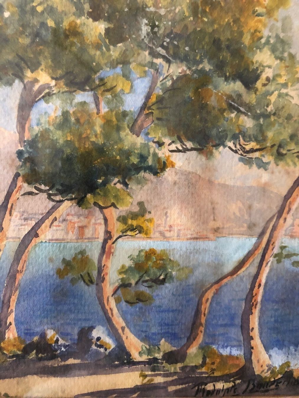 Dipinti: Rudolphe Banderlin.Schöne Landschaft. – Usato da Wald ZH venduto da mlnt 6
