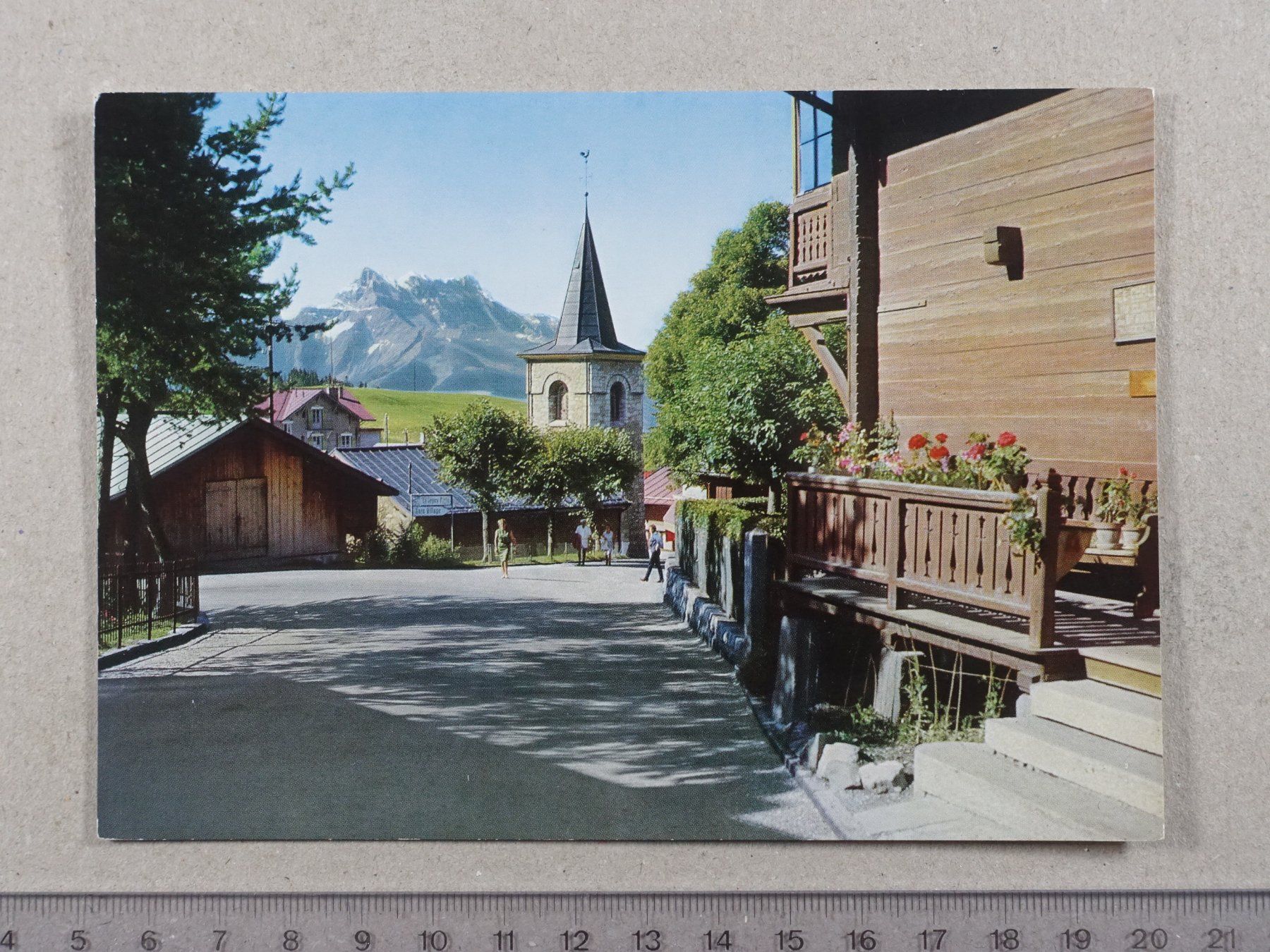 Cartoline postali: Leysin, le temple datant de 1445 – Usato da Lenzburg venduto da fh1