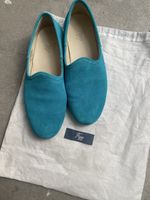 Women's slippers turquise suede Size 39