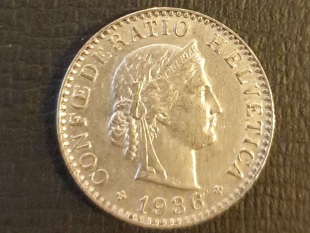 Tutti le monete: 20 Rappen 1936 Erhaltung!! – Usato da Biel/Bienne venduto da underdogs