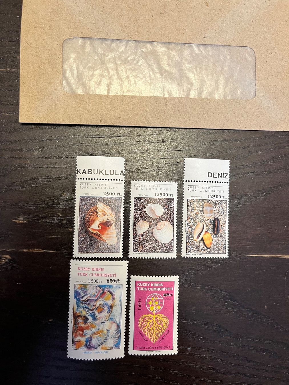 Tutti i francobolli: 5 Briefmarken Türkei – Nuovo e nell'imballaggio originale da Zürich venduto da engebrunau