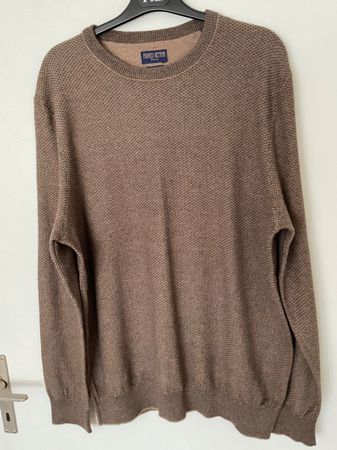 FRANCO BETTONI Herren BW Kaschmir Pullover Gr 54 braun