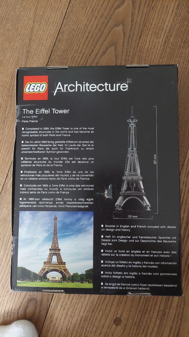 Lego Kit di costruzioni: LEGO Architecture Eiffelturm 21019 Set gebraucht – Usato da Basel venduto da Jonny.44 1