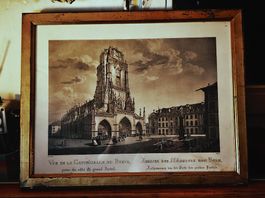 Alter Kupferstich Berner Münster