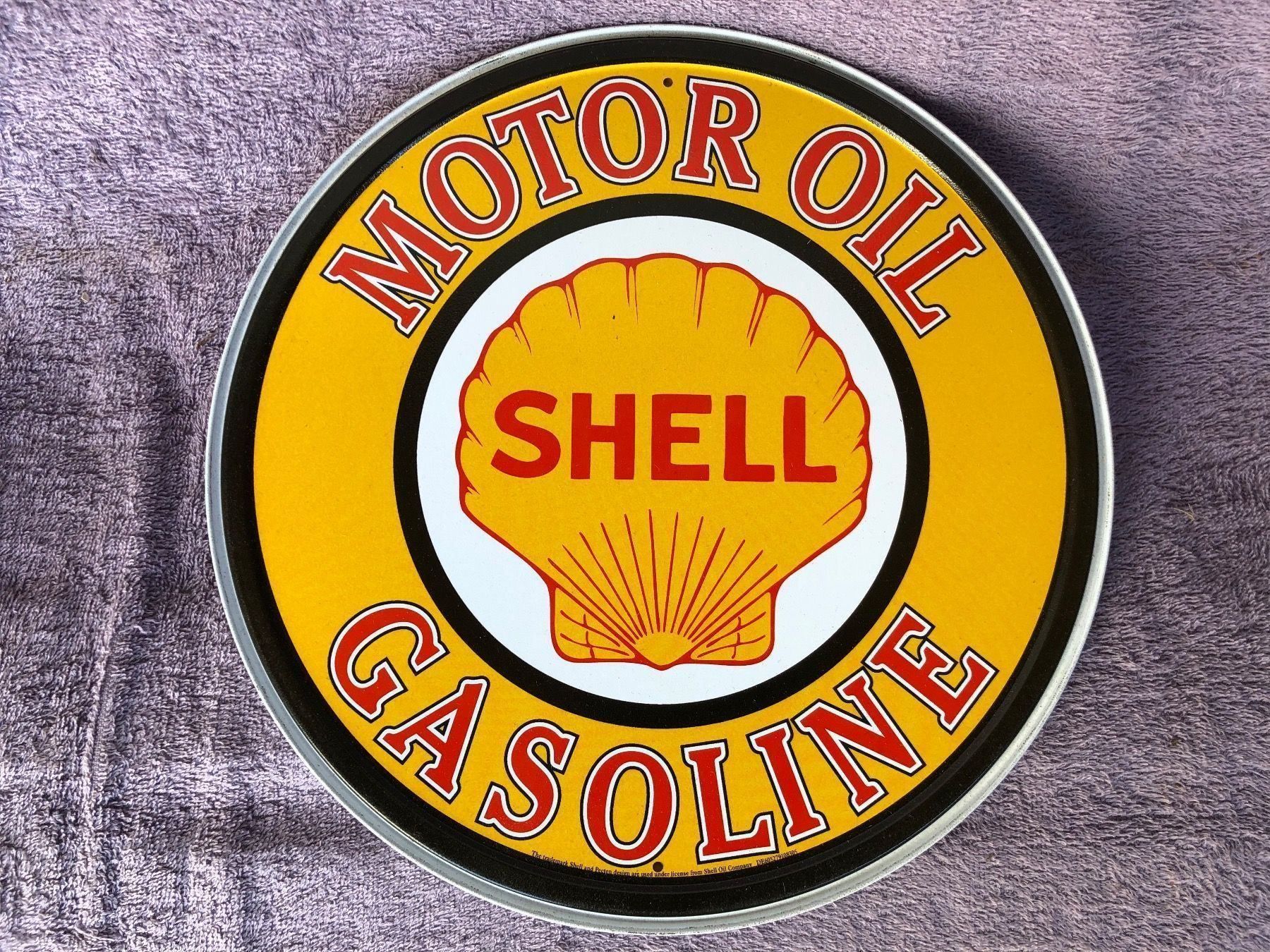Insegne: Shell motor oil gasoline werbung classic – Nuovo (secondo la descrizione) da Reinach AG venduto da rares75