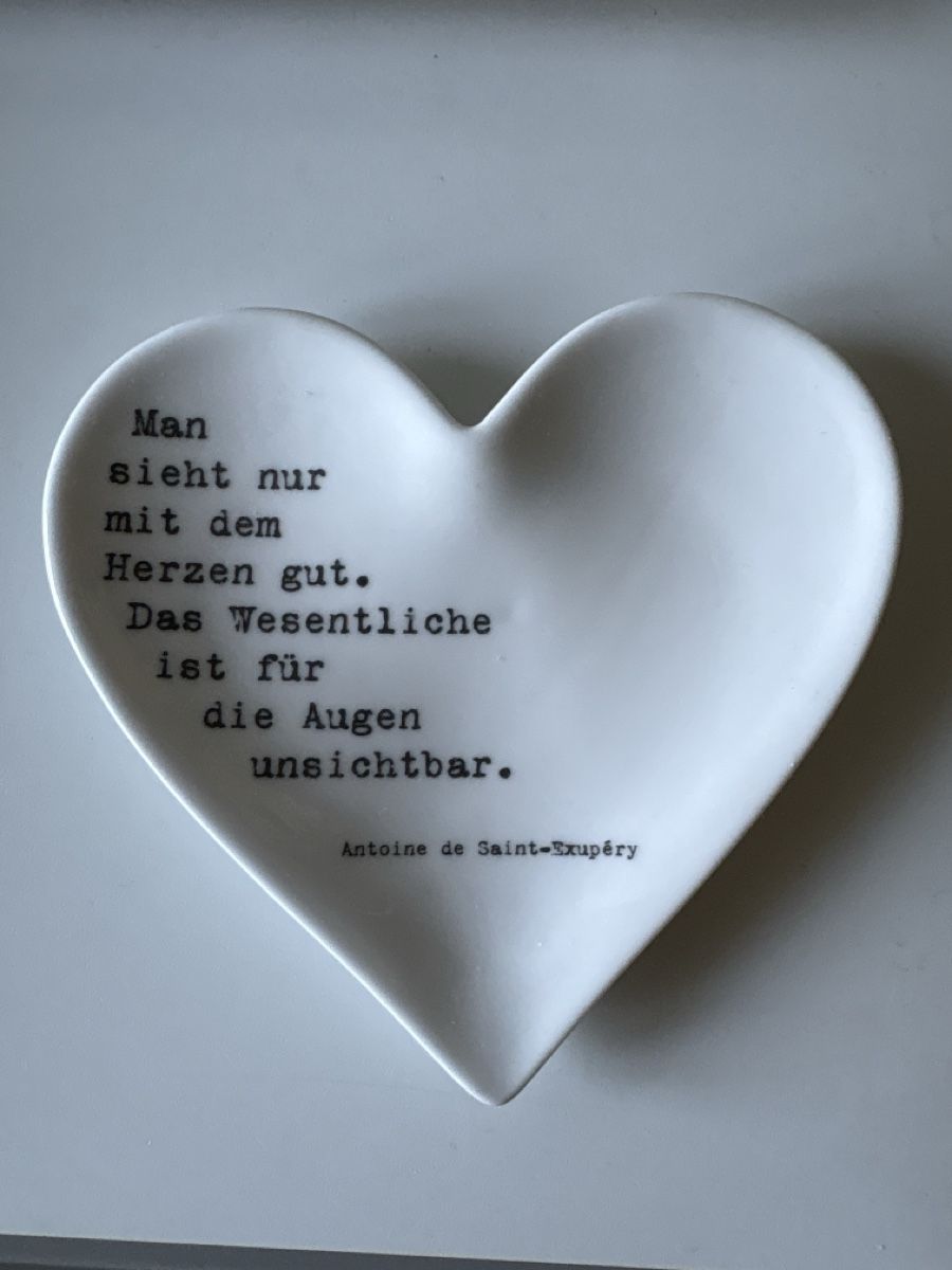 Tutte le decorazioni: Herzteller mit Spruch – Nuovo (secondo la descrizione) da Schaffhausen venduto da Reporter
