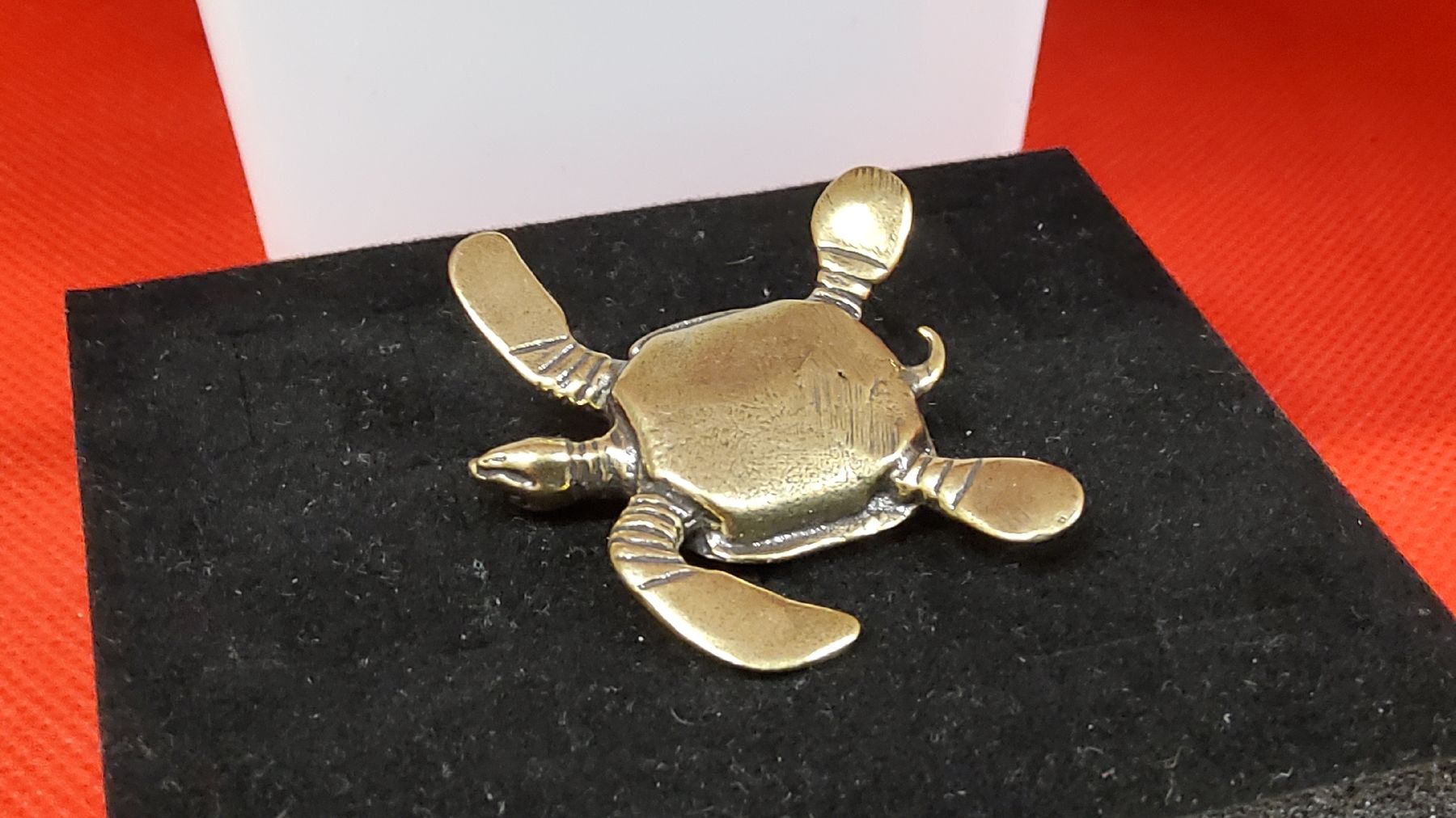 Statuette: Vintage Schildkröte, Messing - Schönes Figur – Nuovo (secondo la descrizione) da Herisau venduto da Nluanalucas 1