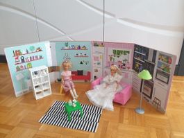 2 Puppen Barbie Vintage mit Zubehör