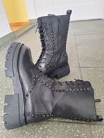 Ash-Lederboots m/robuster Gummisohle u Reissverschl Gr. 40
