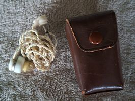 Vintage Kopfhörer mit Etui Japan Retrorar aus den 1950 -1960