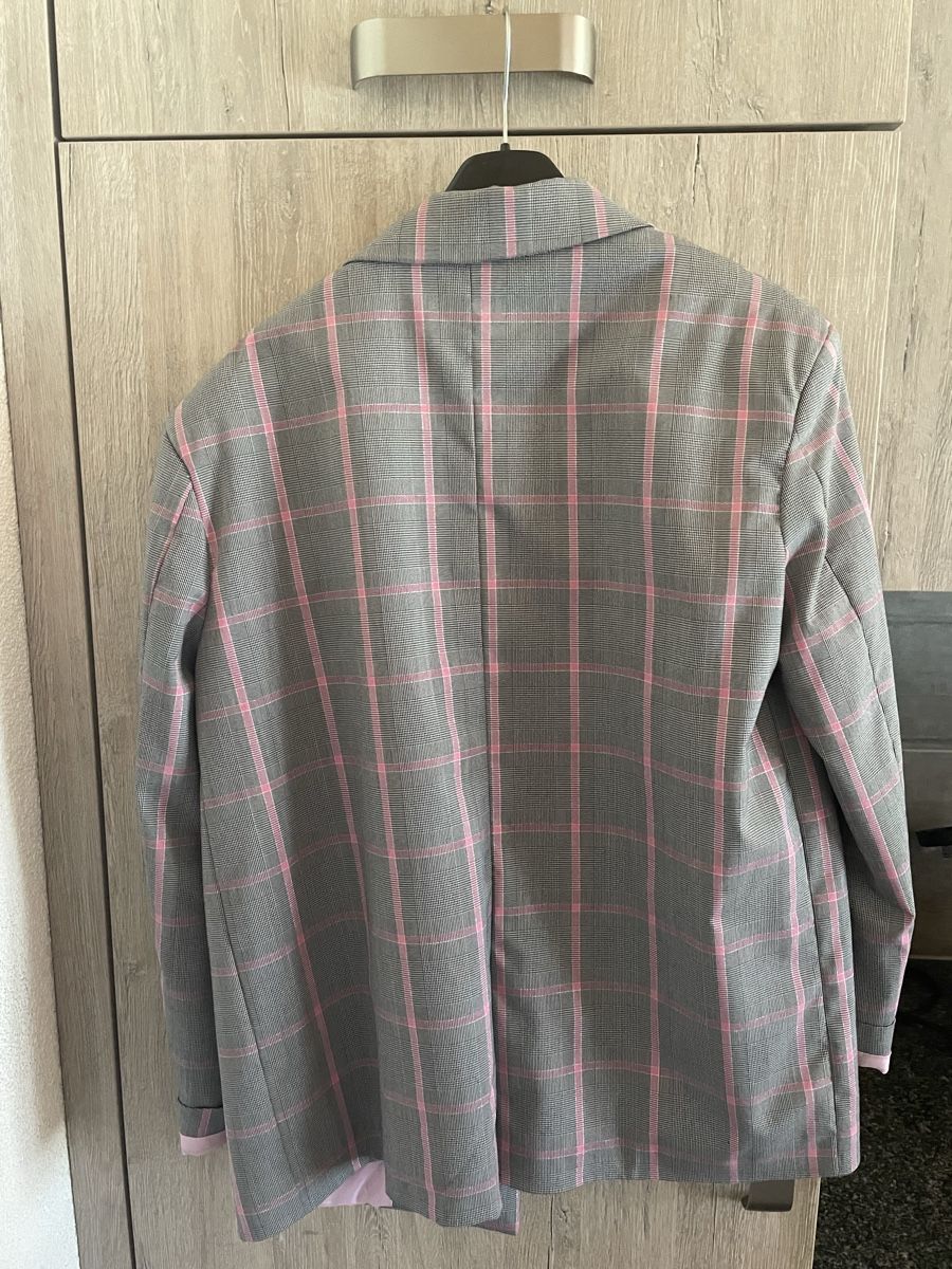 Vestes: Blazer a quadri rosa e grigio taglia XS – D'occasion à Fully par thg_dcv9 1