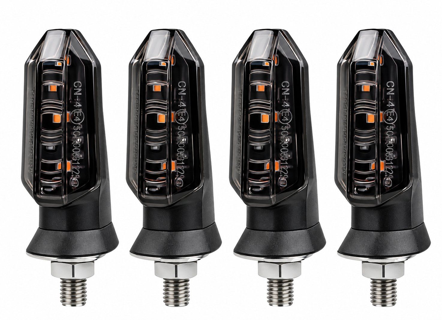 Tutti i ricambio per moto: 4x Motorrad Mini LED Blinker Universal E-Geprüft Smoke – Nuovo e nell'imballaggio originale da Untersiggenthal venduto da customs 1
