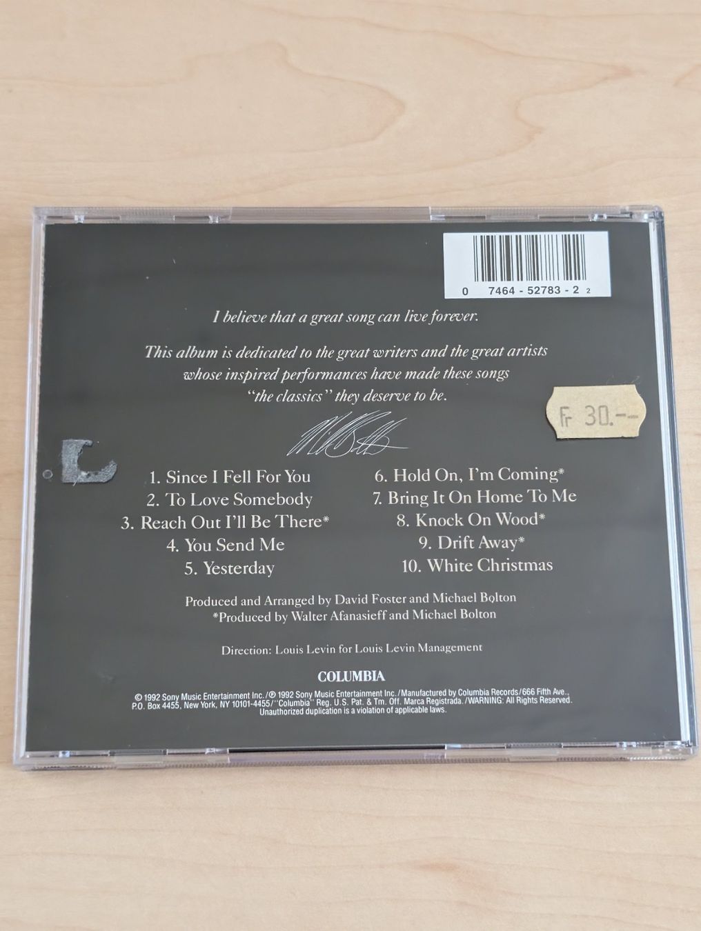 CDs: Michael Bolton - Timeless (The Classics) – Gebraucht aus Spiez von Crazyduck 1