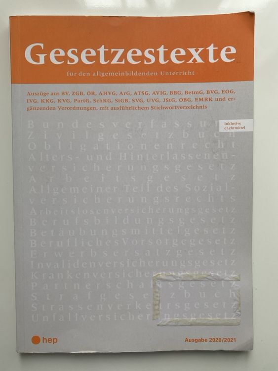 Gesetzestexte Für Den Allgemeinbildenden Unterricht | Kaufen Auf Ricardo