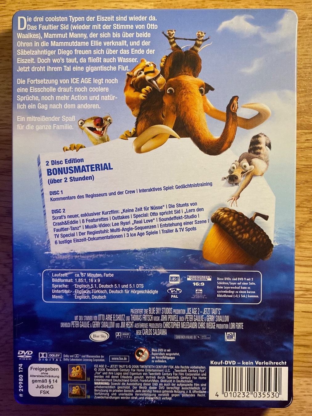Tutti i DVDs: Ice Age 2 Steelbook Special Edition DVD – Usato da Rafz venduto da SaintCruz 1