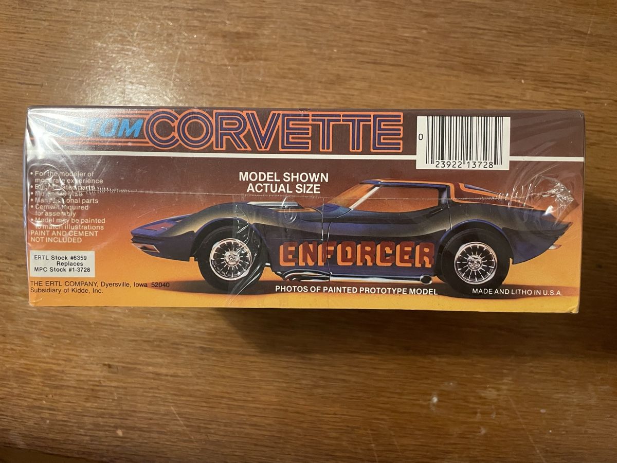 Modellini d'auto: MPC Custom Corvette "Enforcer" Bausatz 1978 – Nuovo e nell'imballaggio originale da Winterthur venduto da polkater 2