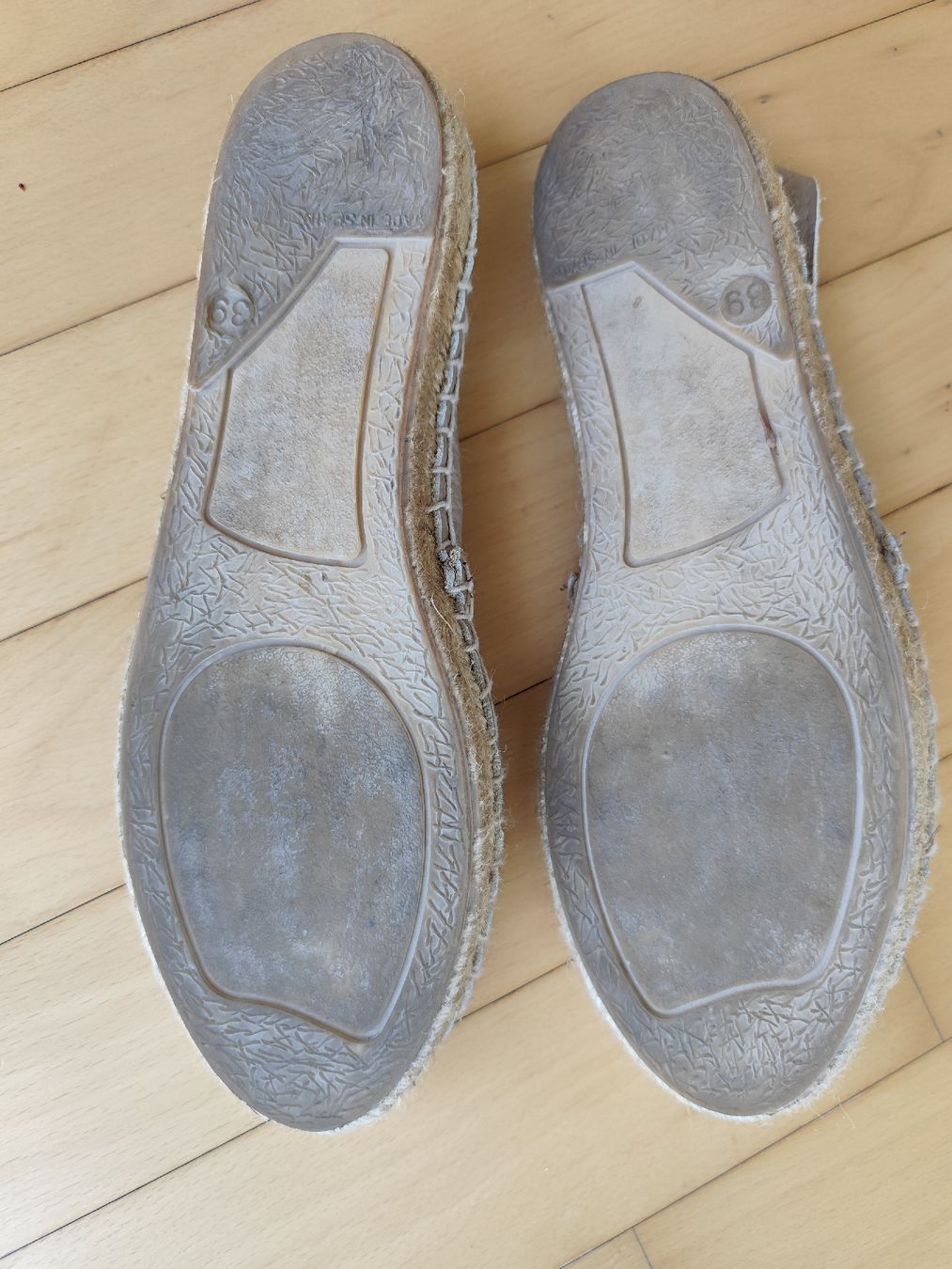 Damenschuhe: Damen Espadrilles Leder beige Grösse 39 – Gebraucht aus Zürich von Claudia_Zueri 1