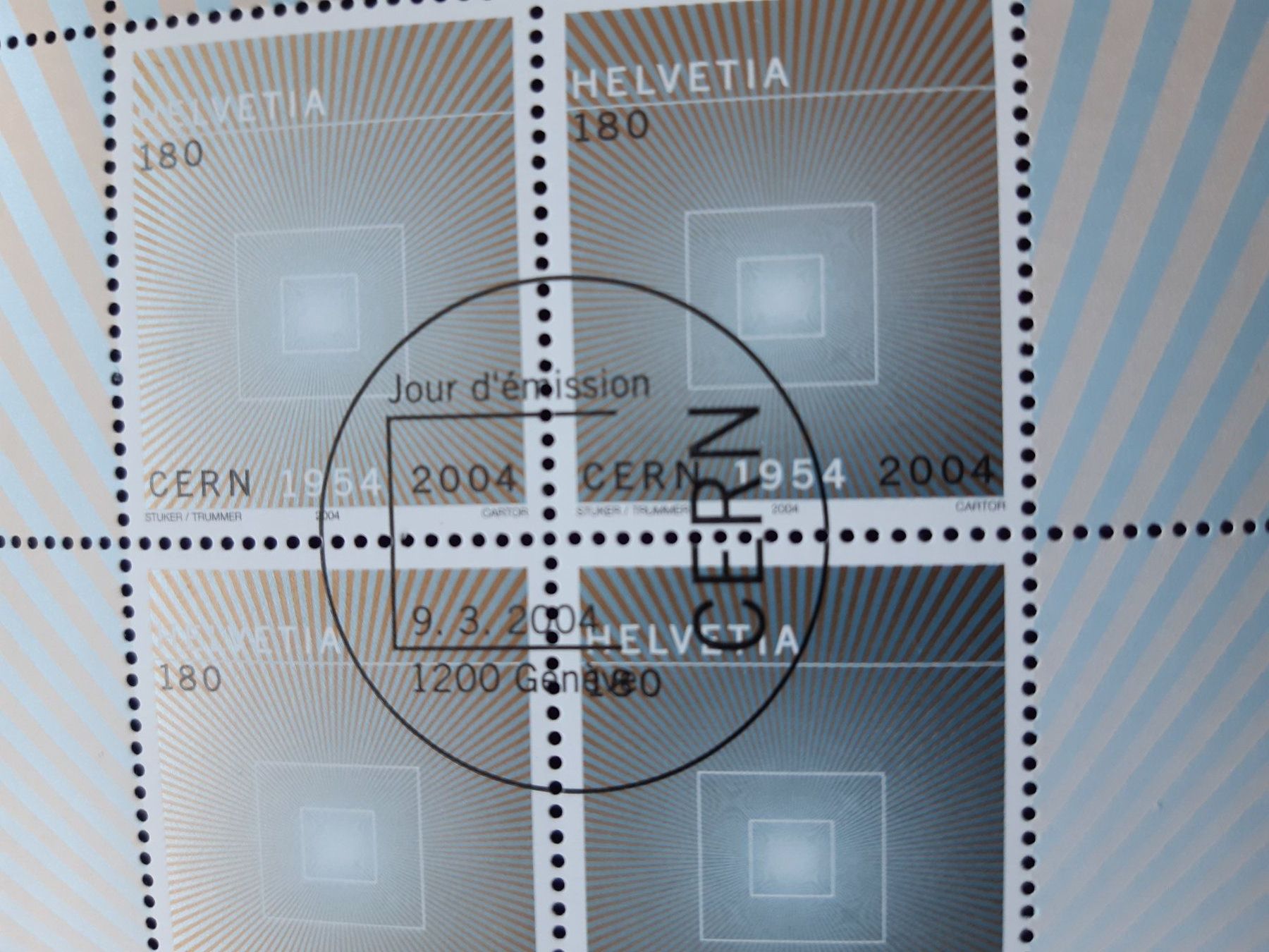 Tutti i francobolli: Original Kleinbogen mit ETstempel 50J. CERN 9.3.2004 – Nuovo (secondo la descrizione) da Wangs venduto da weisstannen01 1