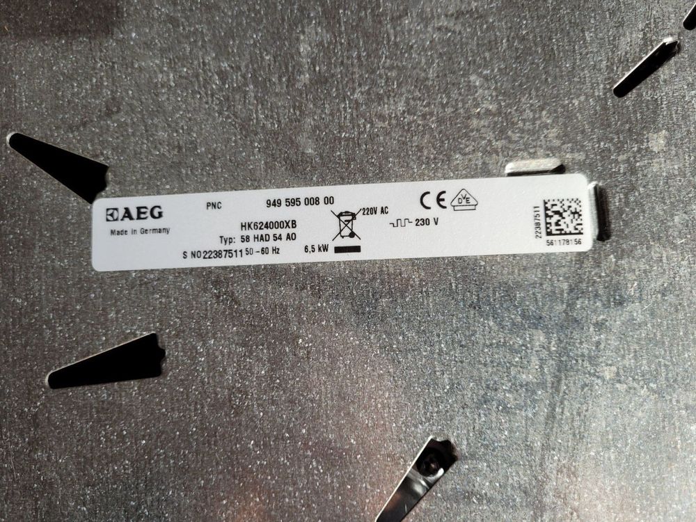 Glaskeramik Kocherd AEG 58 had 54 ao neu (Neu (gemss Beschreibung)) in ...