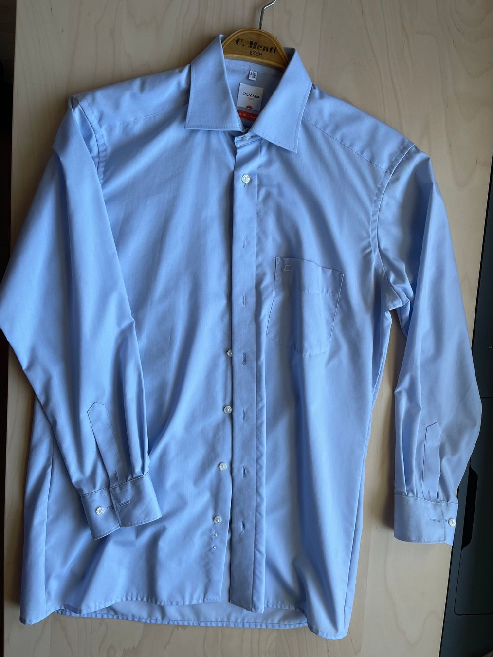 Camicie: Hemd langarm hellblau Kragenweite 39 – Usato da Alpthal venduto da Etzels