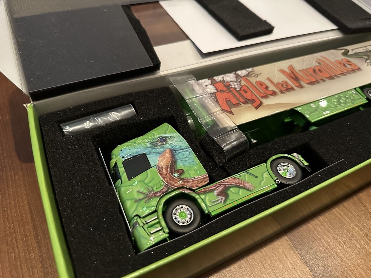 Tekno Kit di modellismo & Modellini statici: Tekno 1:50 Scania Müller Ermensee – Nuovo e nell'imballaggio originale da Oberwil BL venduto da AuM03 3