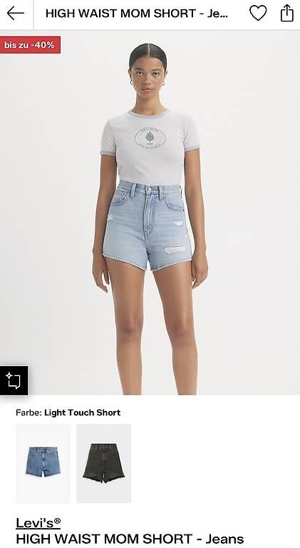 Levi's Jeans: Levi's High Waist Mom Short Gr. 27 – Usato da Lachen SZ venduto da dar_hjg9 3