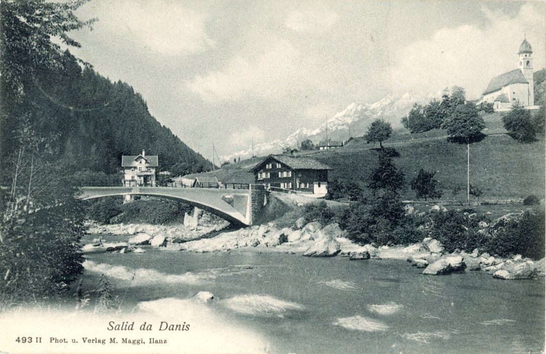 Cartoline postali: Danis-Tavanasa   GR  -   Salid da DANIS      um 1916 – Usato da Brig venduto da Valcards54