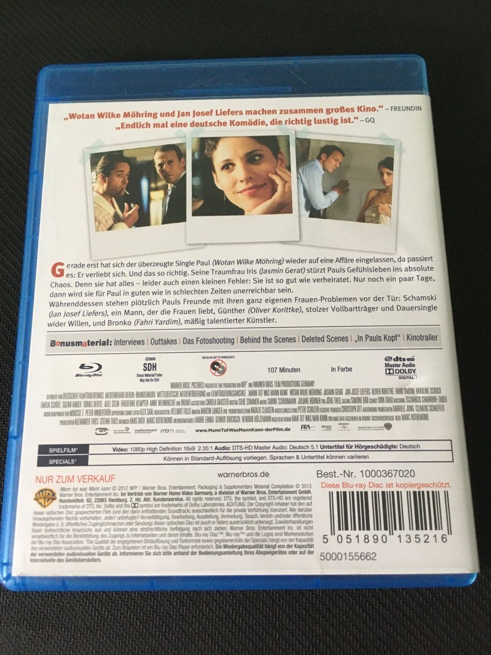 Tutti i DVDs: Mann tut was Mann kann [Blu-ray] – Usato da St.Gallen venduto da MedienJoe 1
