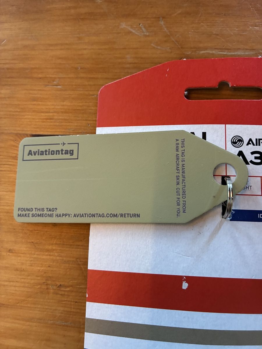 Airbus Portachiavi: Aviationtag A319 China Eastern Airlines – Usato da Erlen venduto da Mirageiii 1