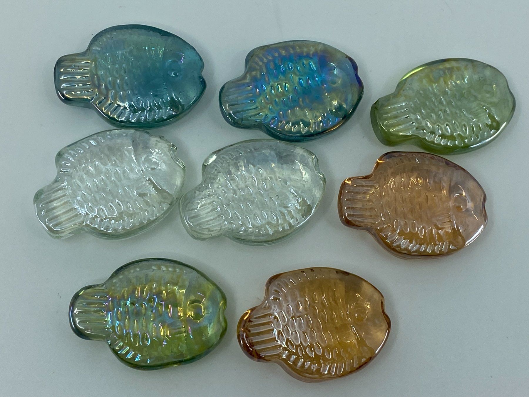 Alle Dekorationen: 8 tolle Dekofischli aus Glas - ca. 4.5 cm – Gebraucht aus Langwiesen von rtWebshop