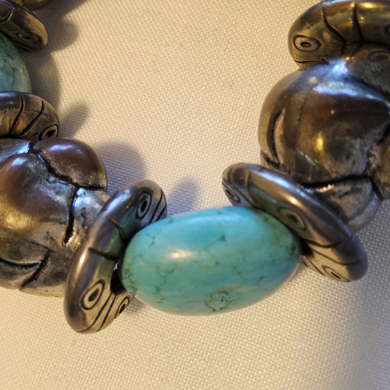 Bracciali & Braccialetti: Vintage Türkis Silber Armband – Usato da Zürich venduto da Aleick 6