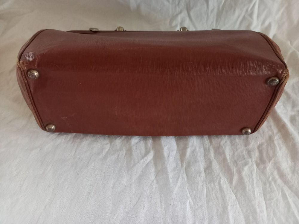 Sacoche Trousse De Secours Vélo/moto Vintage En Cuir Marron – Avec Clés MAFAC