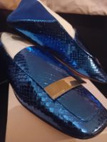 Sergio Rossi Mocassino Sr1 Blu Elettrico NUOVI !!