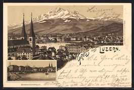 Litho Luzern, Totalansicht und Schweizer