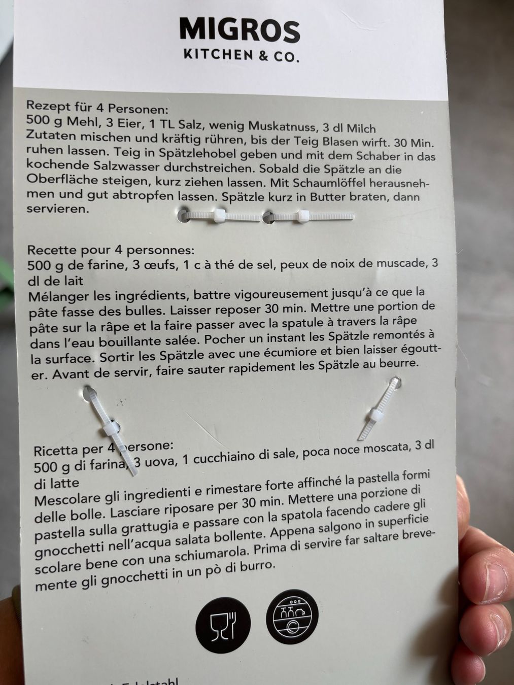 Küchengeräte: Cuisine râpe à spätzli / parmesan 2 en 1 neuf – Neu (gemäss Beschreibung) aus Salvenach von gwenwywar 2