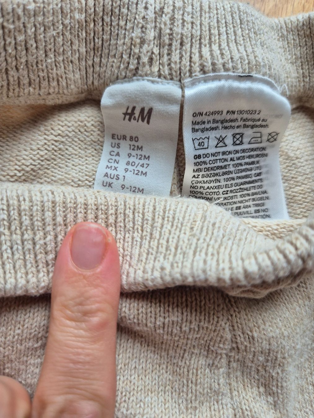 H&M Lotti di vestiti: Baby Strickset Gr 80 H&M – Usato da Uster venduto da panda_leptir 2