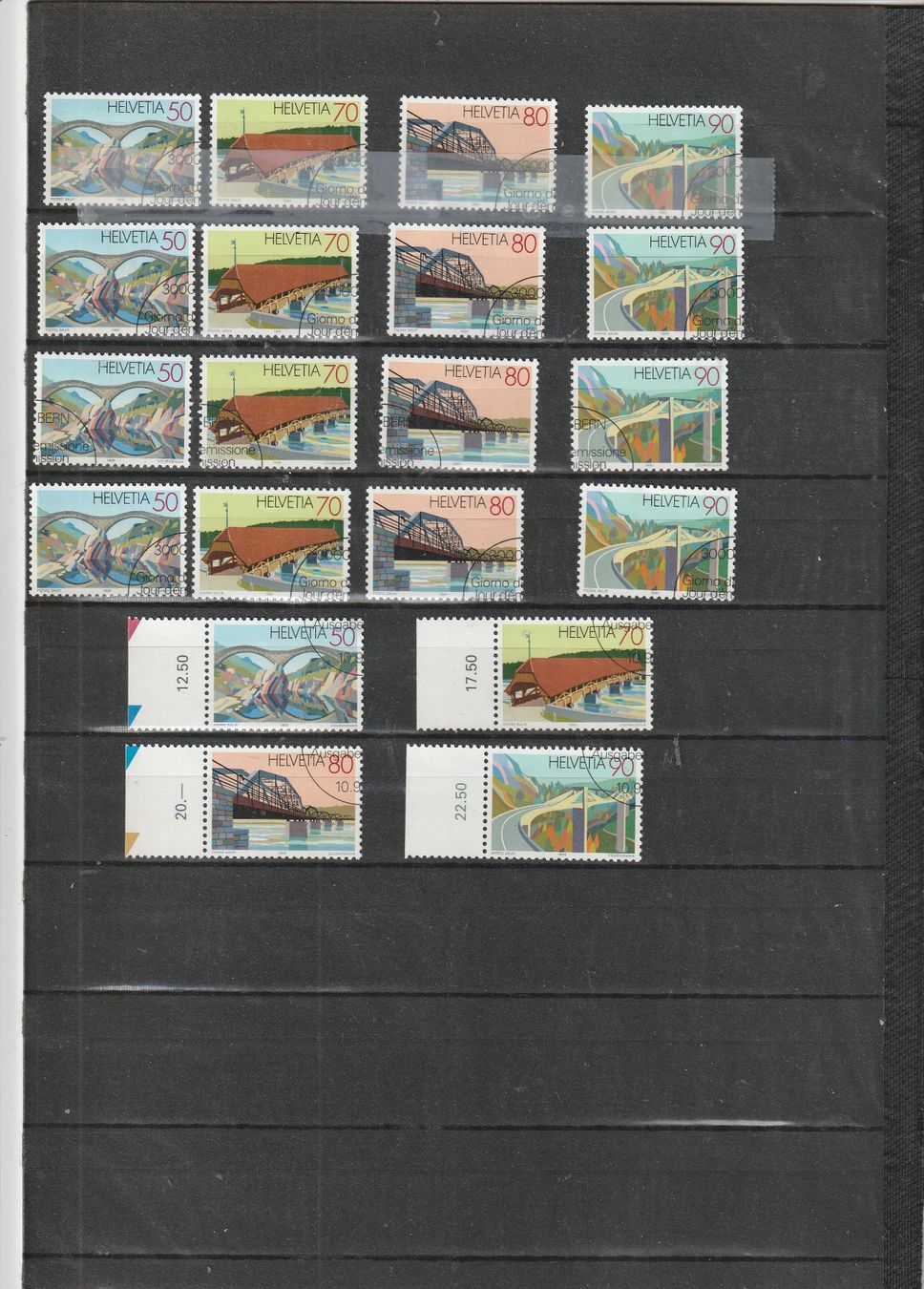 Alle Briefmarken: Kleines Briefmarken Lot 1991 – Gebraucht aus Rupperswil von Ema10 1