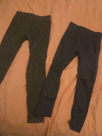 Leggins M/L grau dehnbar Leggins Sport Wandern Leggins