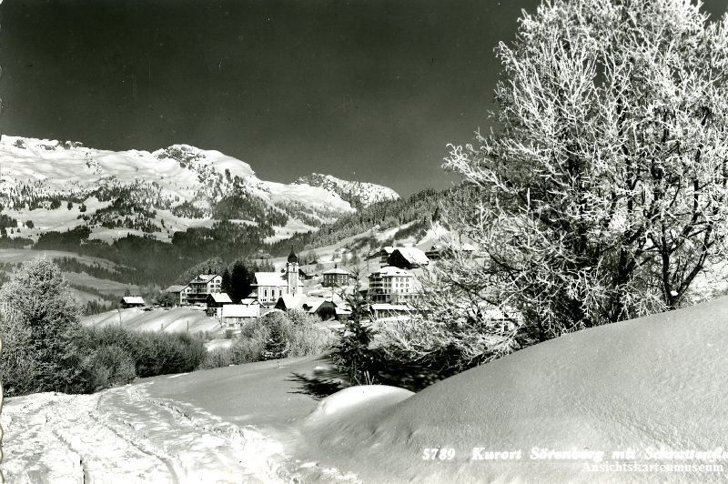 Cartoline postali: Sörenberg - im Winter + 1956 – Usato da Emmenbrücke venduto da teestube