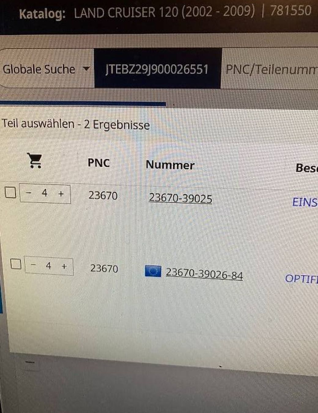 Toyota Tutti pezzi di ricambio auto: Toyota Einspritzdüse/Injektor – Nuovo (secondo la descrizione) da Tschingel venduto da Olivia.S 2