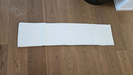 Vecchio lenzuolo bianco in cotone 240x280 cm