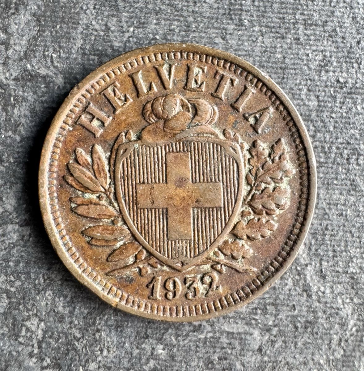 Alle Münzen: 2 Rappen 1932 – Gebraucht aus Meilen von coins4sale