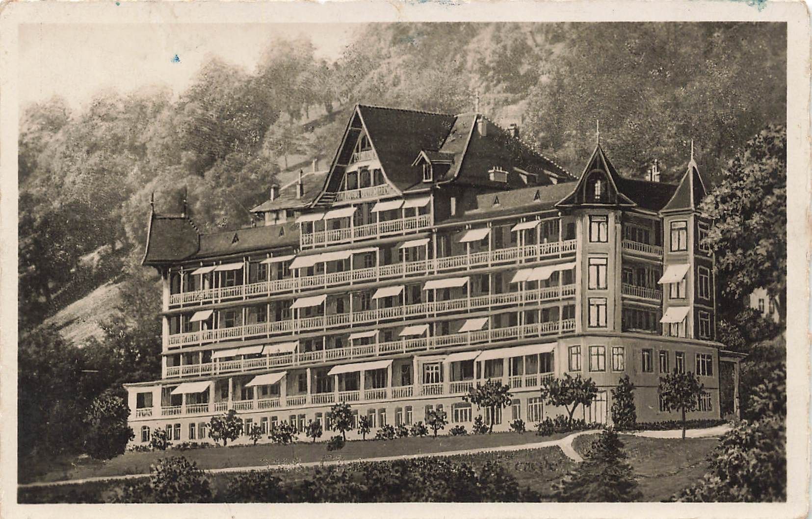 Cartoline postali: Valmont s. territet  Montreux – Usato da Biasca venduto da Blenio71