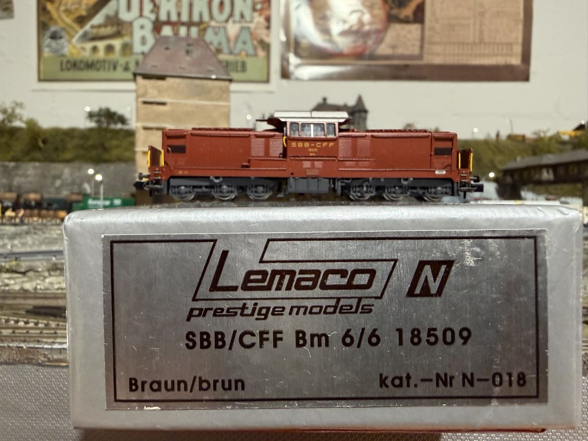 Lemaco Modellini di ferrovie: Lemaco N SBB Bm 6/6 18509 Braun Digital – Nuovo (secondo la descrizione) da Pfäffikon ZH venduto da HR89 4
