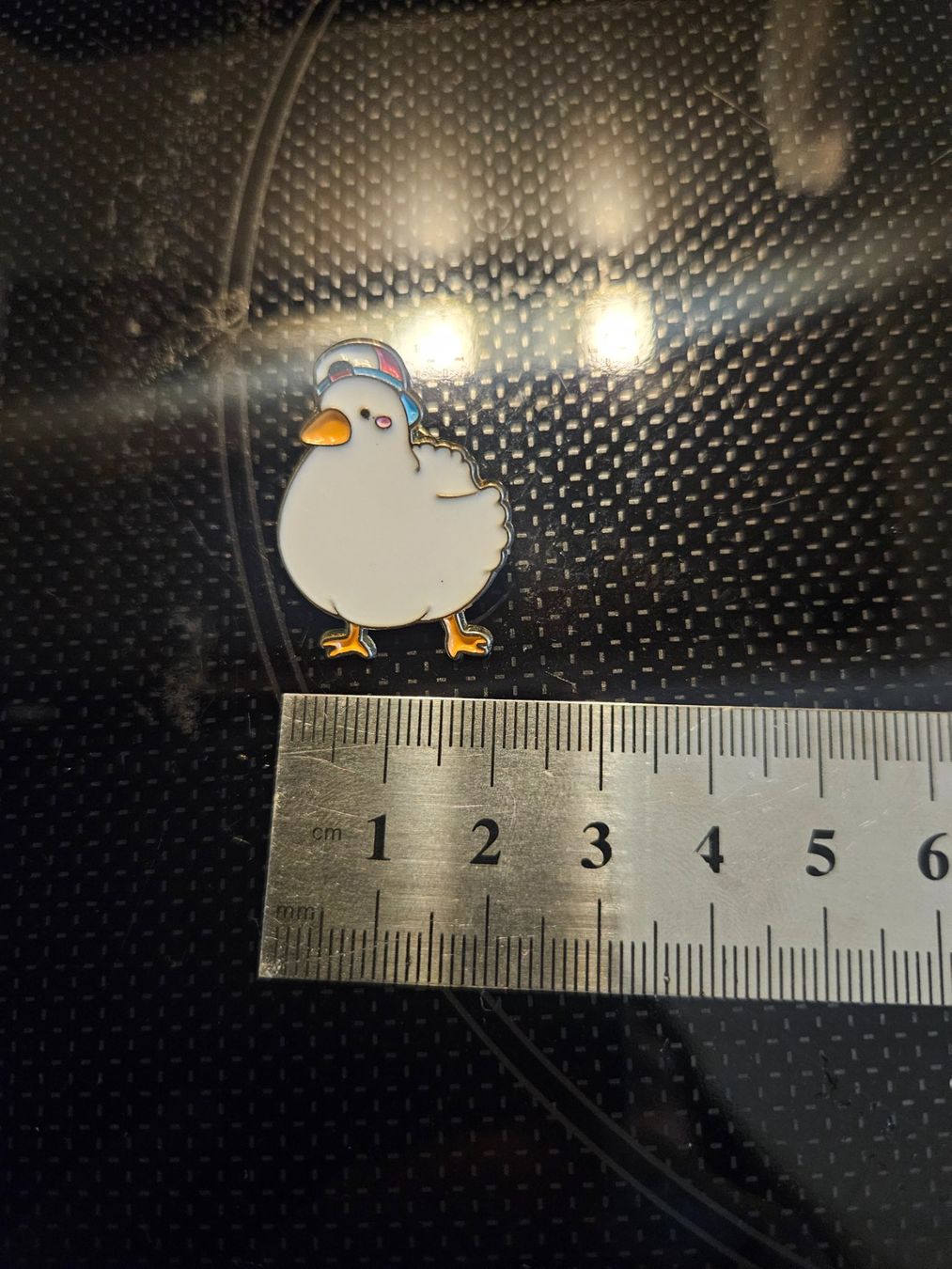 Plaketten & Abzeichen: Gans mit Baseball Cap - Pin Badge Anstecker – Gebraucht aus Luzern von Lucan_Valerius
