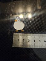 Gans mit Baseball Cap - Pin Badge Anstecker