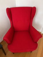 Roter Ohrensessel, elegant und bequem für Ihr Wohnzimmer!